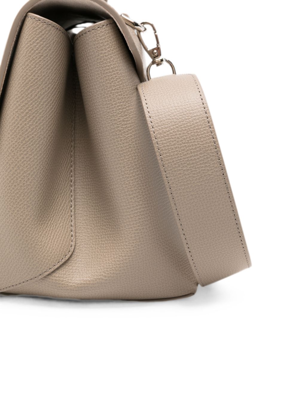 Emporio Armani Leather Foldover Bag-Handbag-[Adult]-[Female]-2022 Online Blue Zone Planet