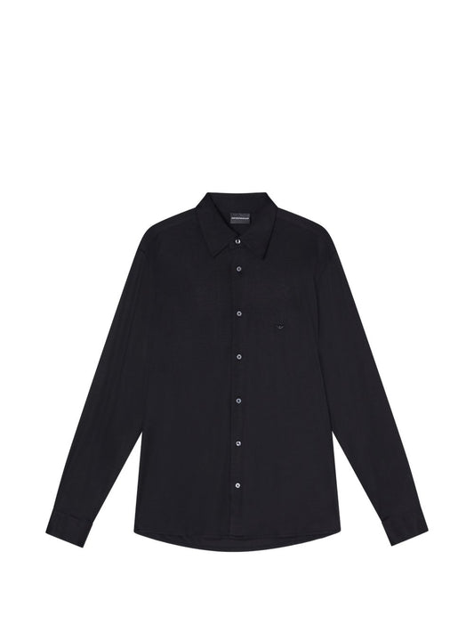 Emporio Armani Shirt-Shirts-[Adult]-[Female]-3XL-BLACK-2022 Online Blue Zone Planet