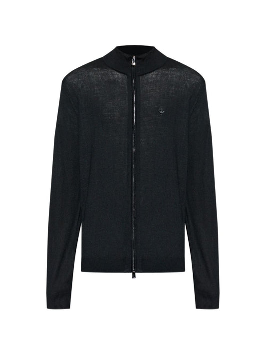Emporio Armani Cardigan-Topwear-[Adult]-[Female]-temp-3XL-BLACK-2022 Online Blue Zone Planet