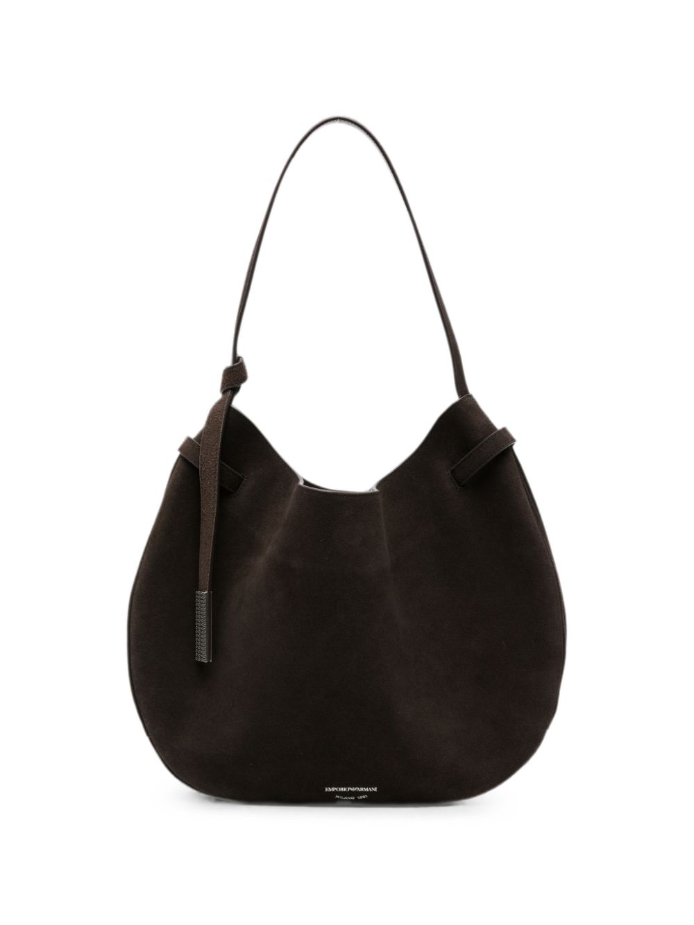 Emporio Armani Suede Leather Shoulder Bag-Shoulder-[Adult]-[Female]-UNI-BROWN-2022 Online Blue Zone Planet