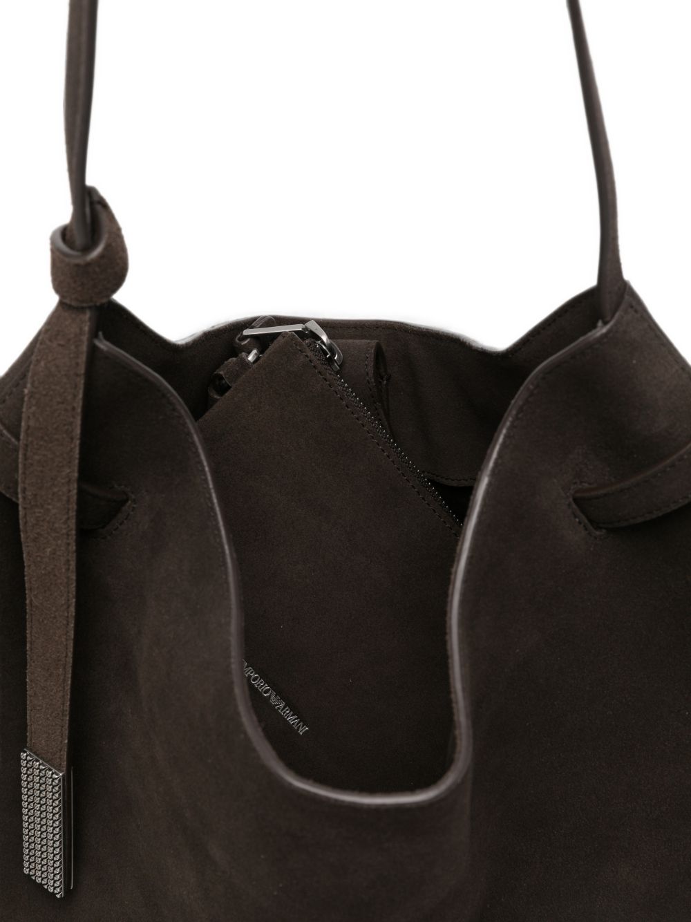 Emporio Armani Suede Leather Shoulder Bag-Shoulder-[Adult]-[Female]-2022 Online Blue Zone Planet