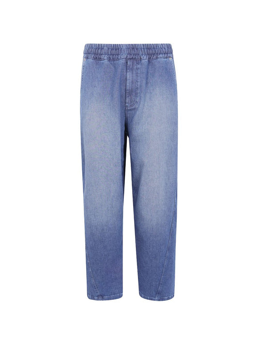 Emporio Armani Trousers-Trousers-[Adult]-[Female]-L-NAVY-2022 Online Blue Zone Planet