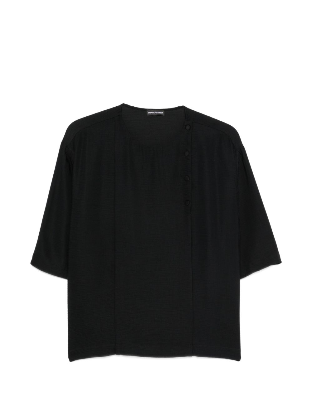 Emporio Armani Top-Topwear-[Adult]-[Female]-38-BLACK-2022 Online Blue Zone Planet