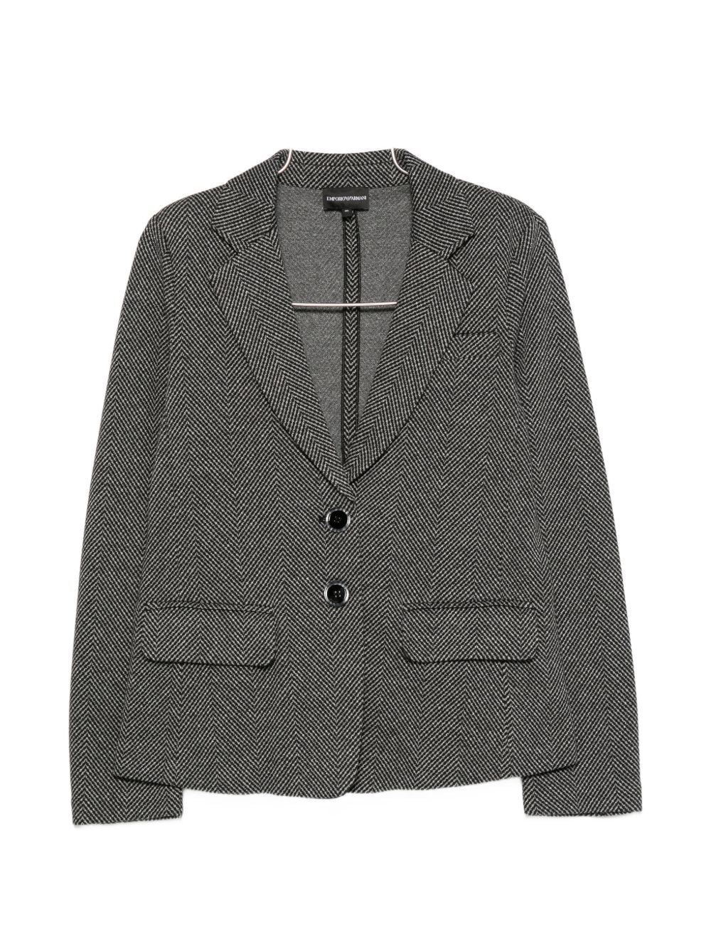 Emporio Armani Jacket-Jackets-[Adult]-[Female]-42-BLACK-2022 Online Blue Zone Planet