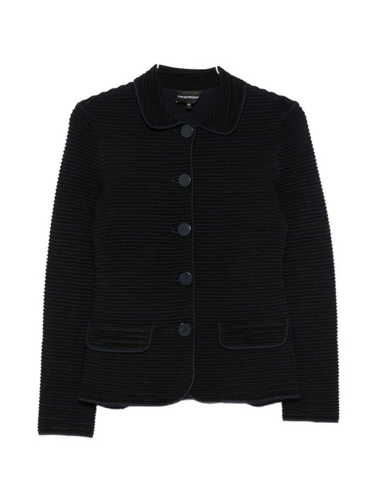 Emporio Armani Jacket-Jackets-[Adult]-[Female]-temp-44-BLACK-2022 Online Blue Zone Planet