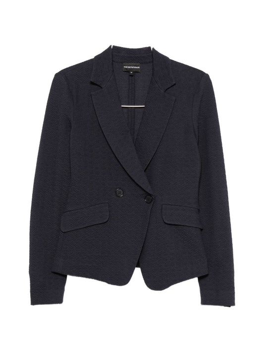 Emporio Armani Jacket-Jackets-[Adult]-[Female]-40-NAVY-2022 Online Blue Zone Planet