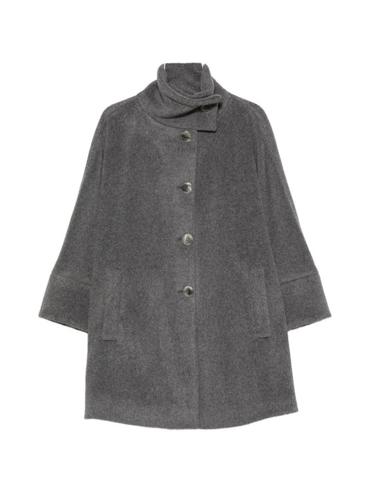 Emporio Armani Coat-Jackets-[Adult]-[Female]-temp-42-GREY-2022 Online Blue Zone Planet