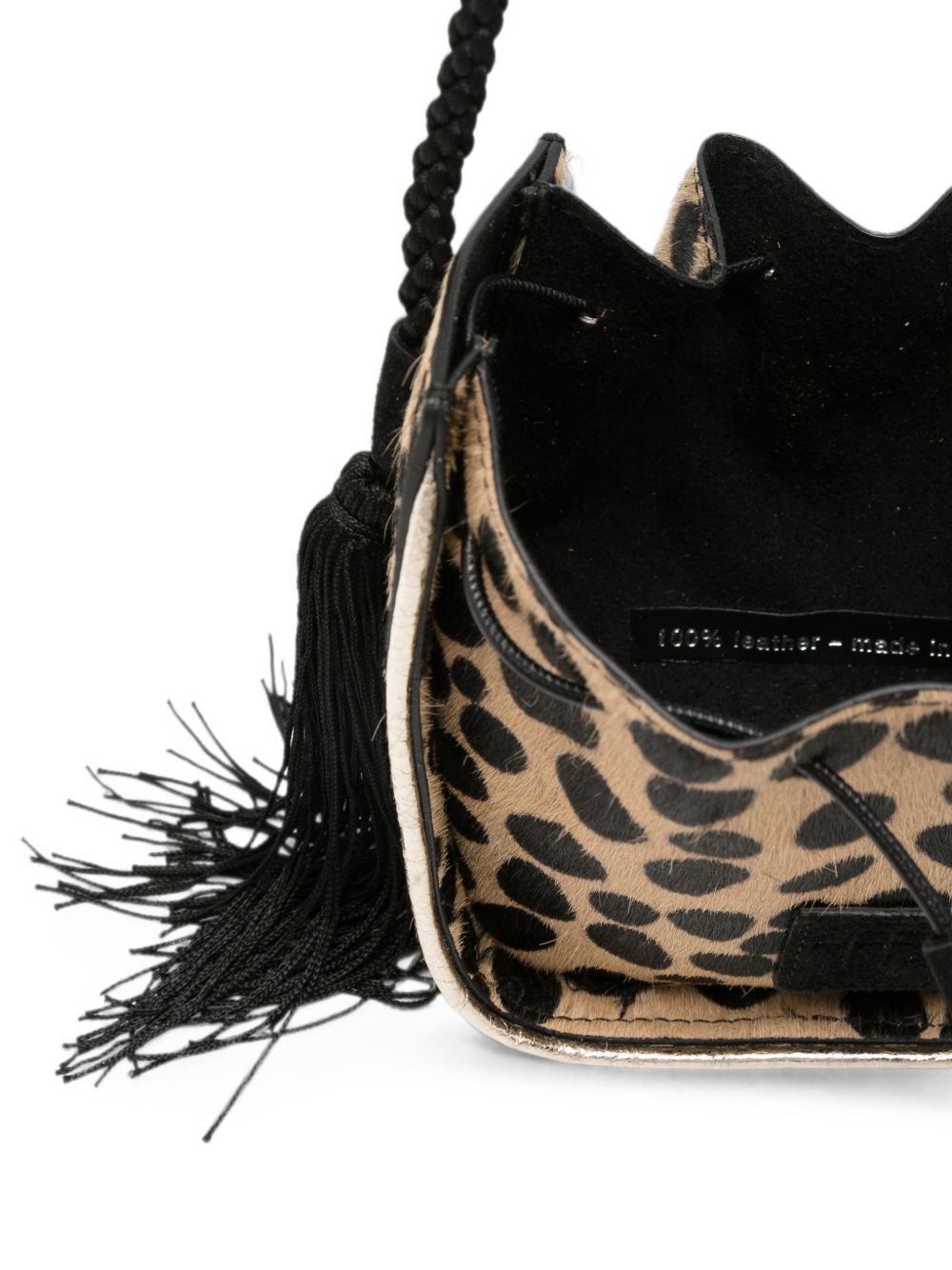 Forte Forte Leopard Print Bag-Shoulder-[Adult]-[Female]-2022 Online Blue Zone Planet