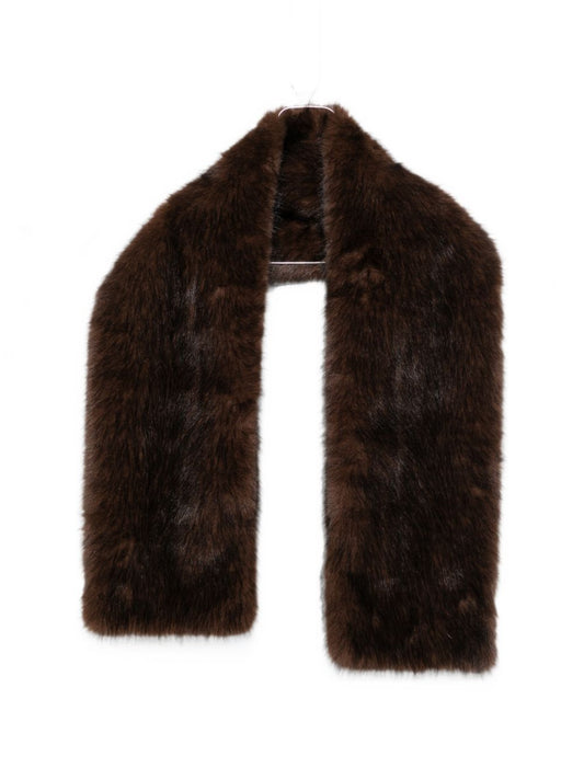 Apparis Dame Faux-Fur Shawl-Scarves Hats & Gloves-[Adult]-[Female]-UNI-BROWN-2022 Online Blue Zone Planet