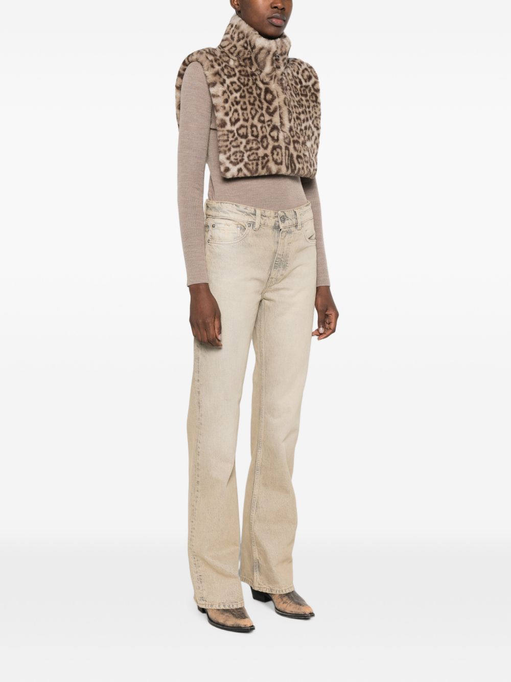 Apparis Leopard Print Scarf-Scarves Hats & Gloves-[Adult]-[Female]-2022 Online Blue Zone Planet
