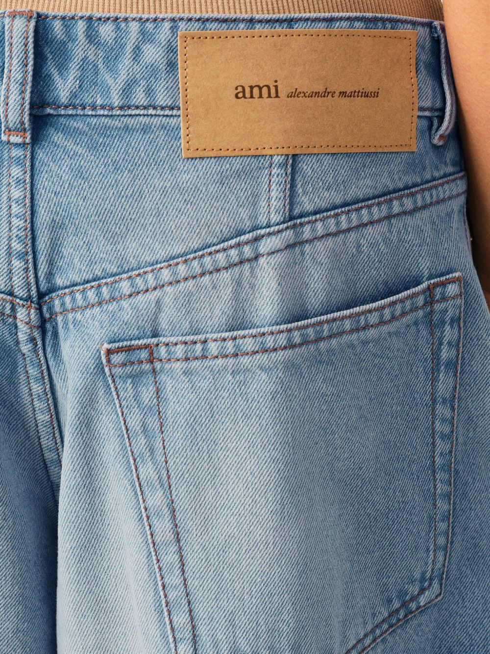 Ami Paris Jeans-Jeans-[Adult]-[Female]-2022 Online Blue Zone Planet