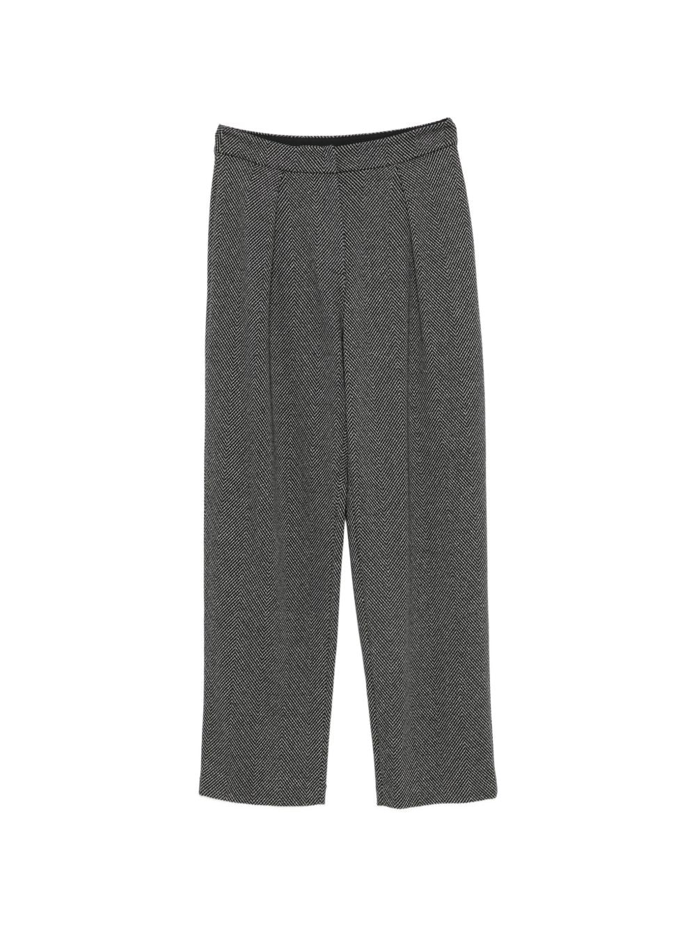Emporio Armani Trousers-Trousers-[Adult]-[Female]-42-BLACK-2022 Online Blue Zone Planet
