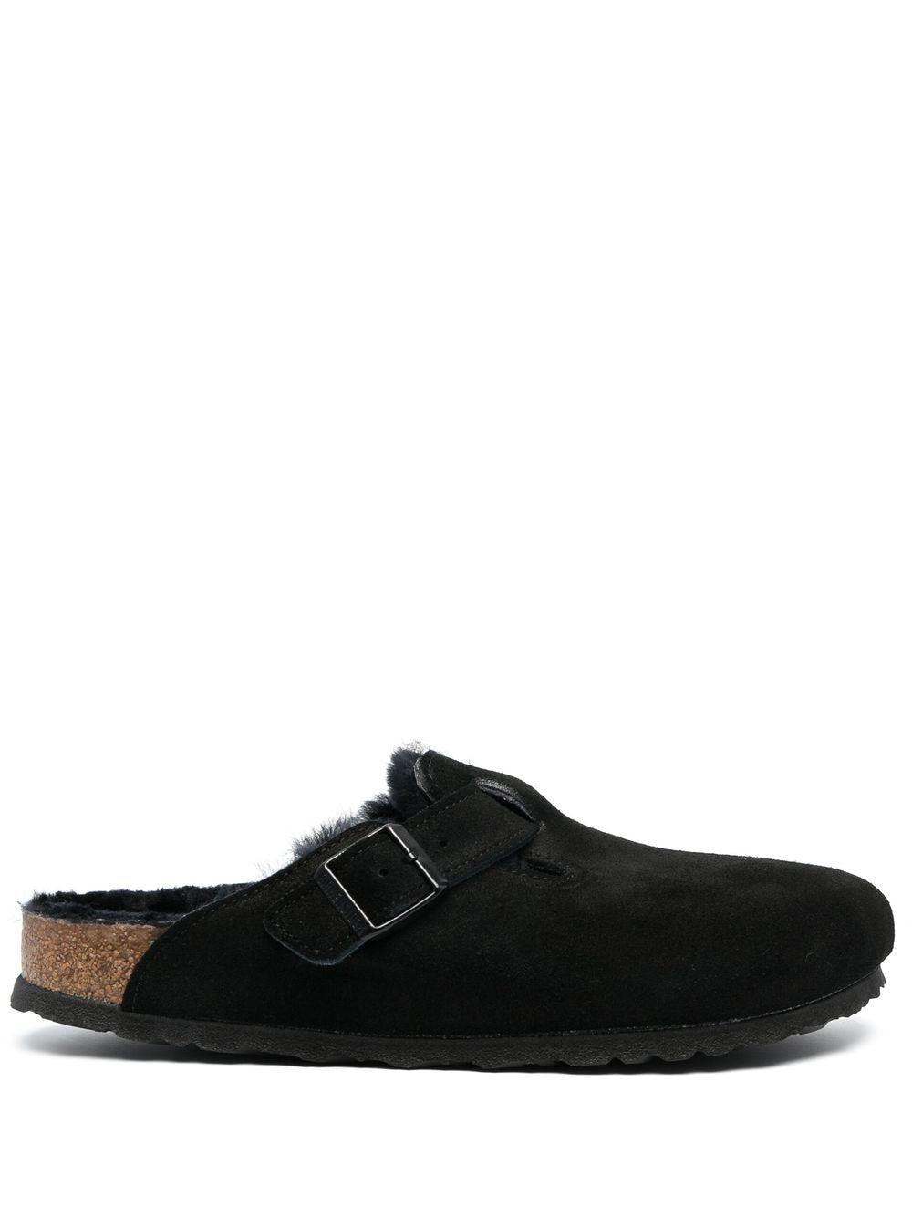 Birkenstock Boston shearling slippers-Sandals-[Adult]-[Female]-41-BLACK-2022 Online Blue Zone Planet