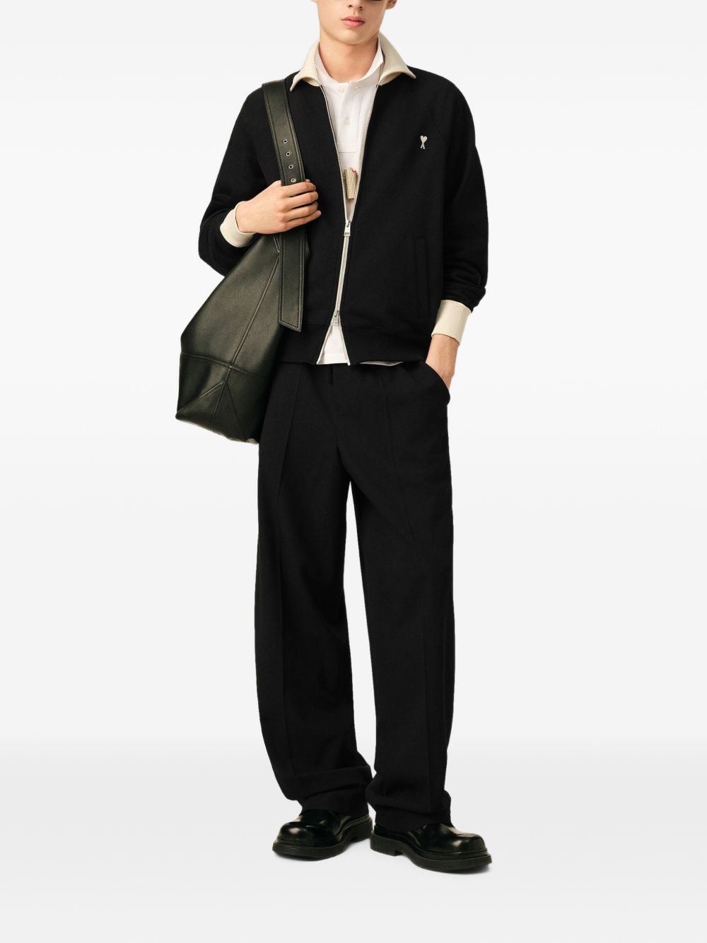 Ami Paris Trousers-Trousers-[Adult]-[Female]-2022 Online Blue Zone Planet