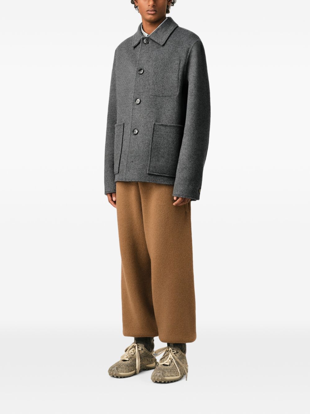 Ami Paris Wool overshirt-Jackets-[Adult]-[Female]-2022 Online Blue Zone Planet