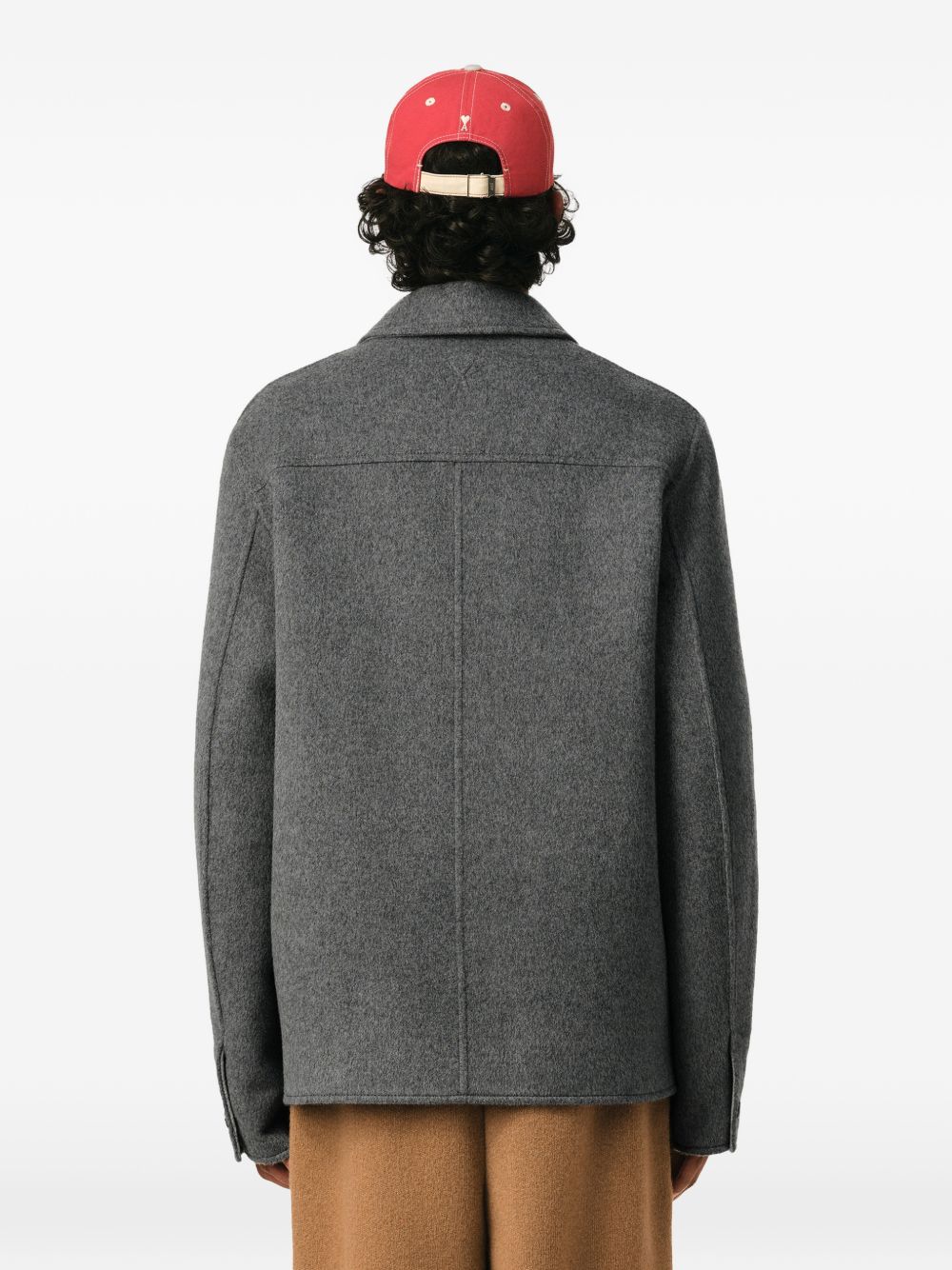 Ami Paris Wool overshirt-Jackets-[Adult]-[Female]-2022 Online Blue Zone Planet