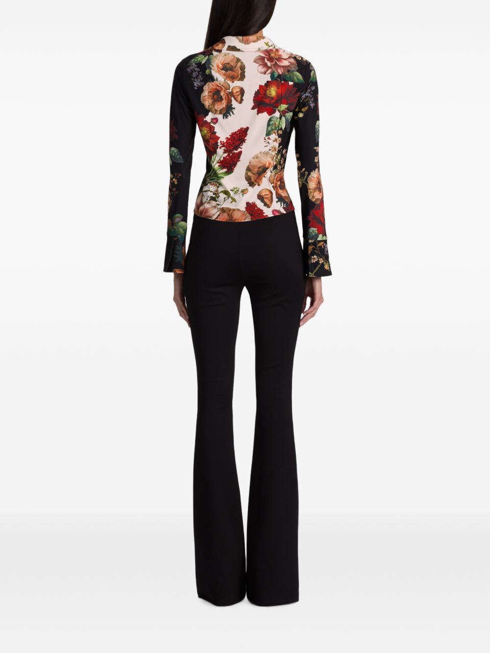 Alice + Olivia Freya Printed Shirt-Shirts-[Adult]-[Female]-2022 Online Blue Zone Planet