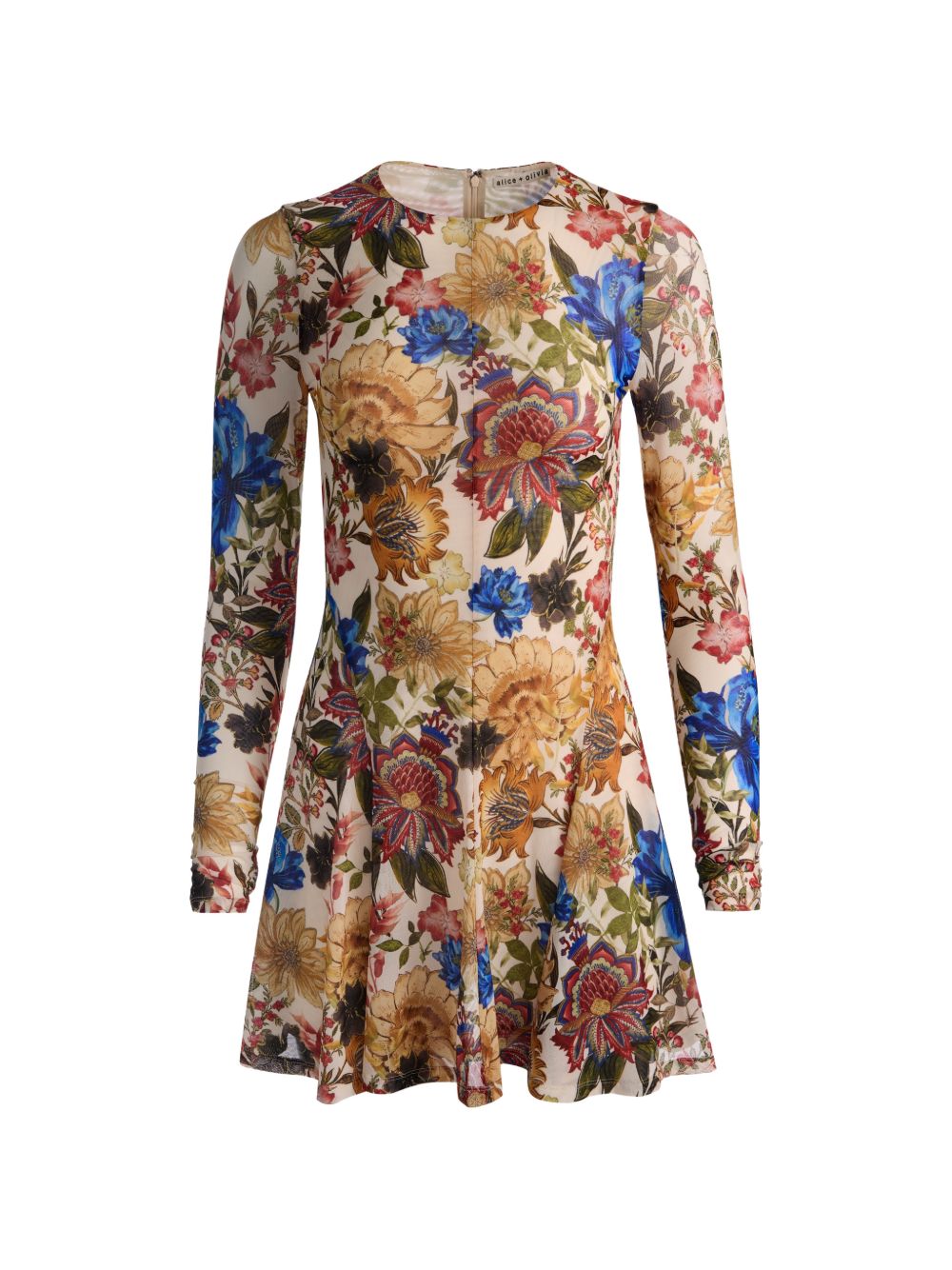 Alice + Olivia Delora printed mini dress-TOPS / DRESSES-[Adult]-[Female]-2-MULTICOLOR-2022 Online Blue Zone Planet
