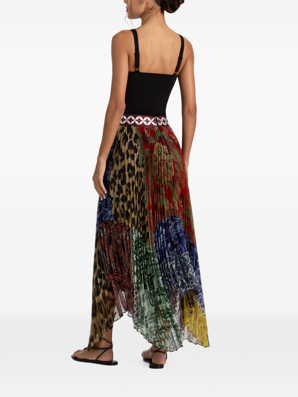 Alice + Olivia Katz Printed Long Skirt-Skirts-[Adult]-[Female]-2022 Online Blue Zone Planet
