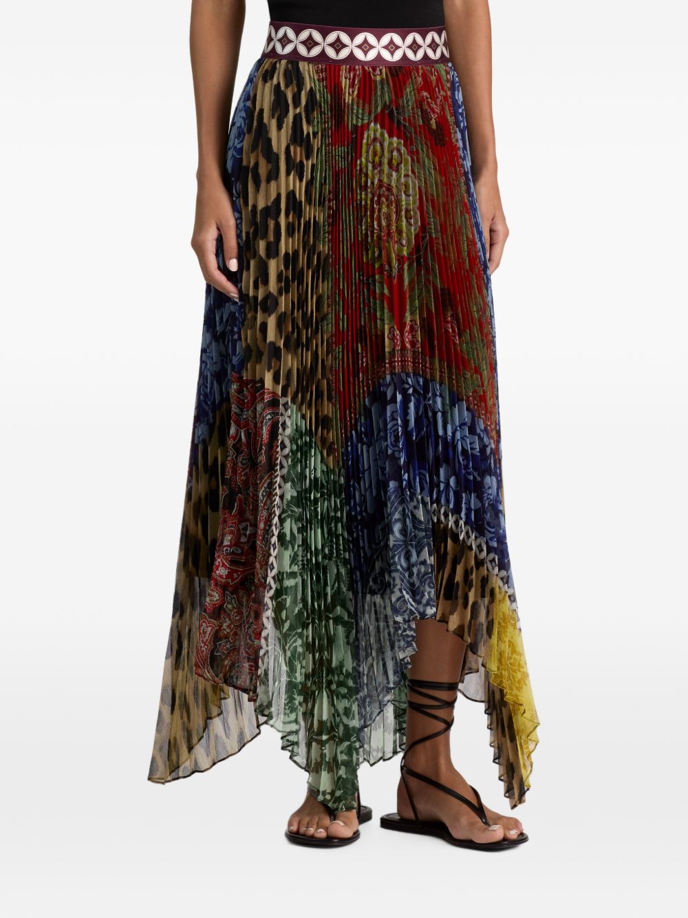 Alice + Olivia Katz Printed Long Skirt-Skirts-[Adult]-[Female]-2022 Online Blue Zone Planet