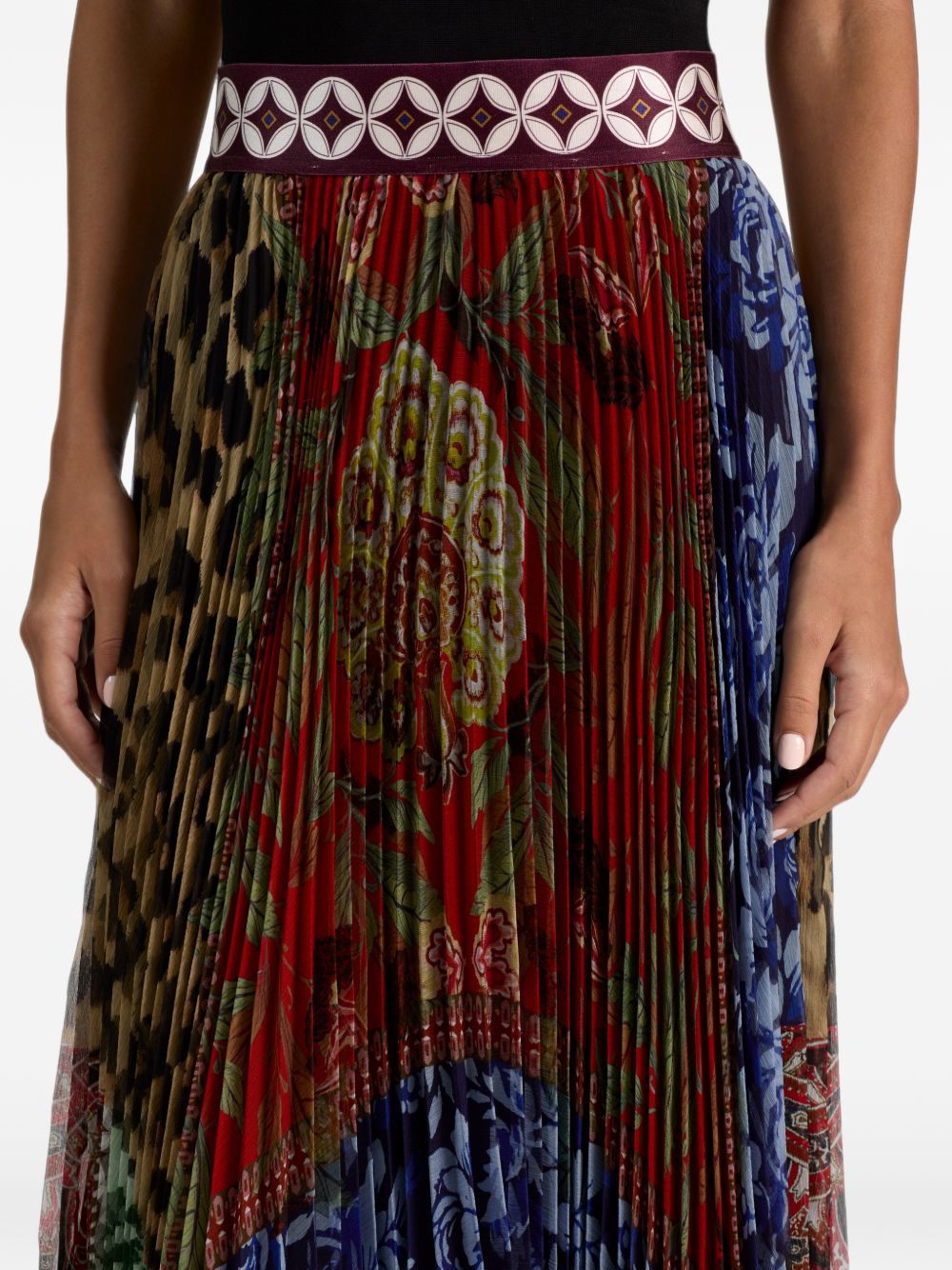 Alice + Olivia Katz Printed Long Skirt-Skirts-[Adult]-[Female]-2022 Online Blue Zone Planet