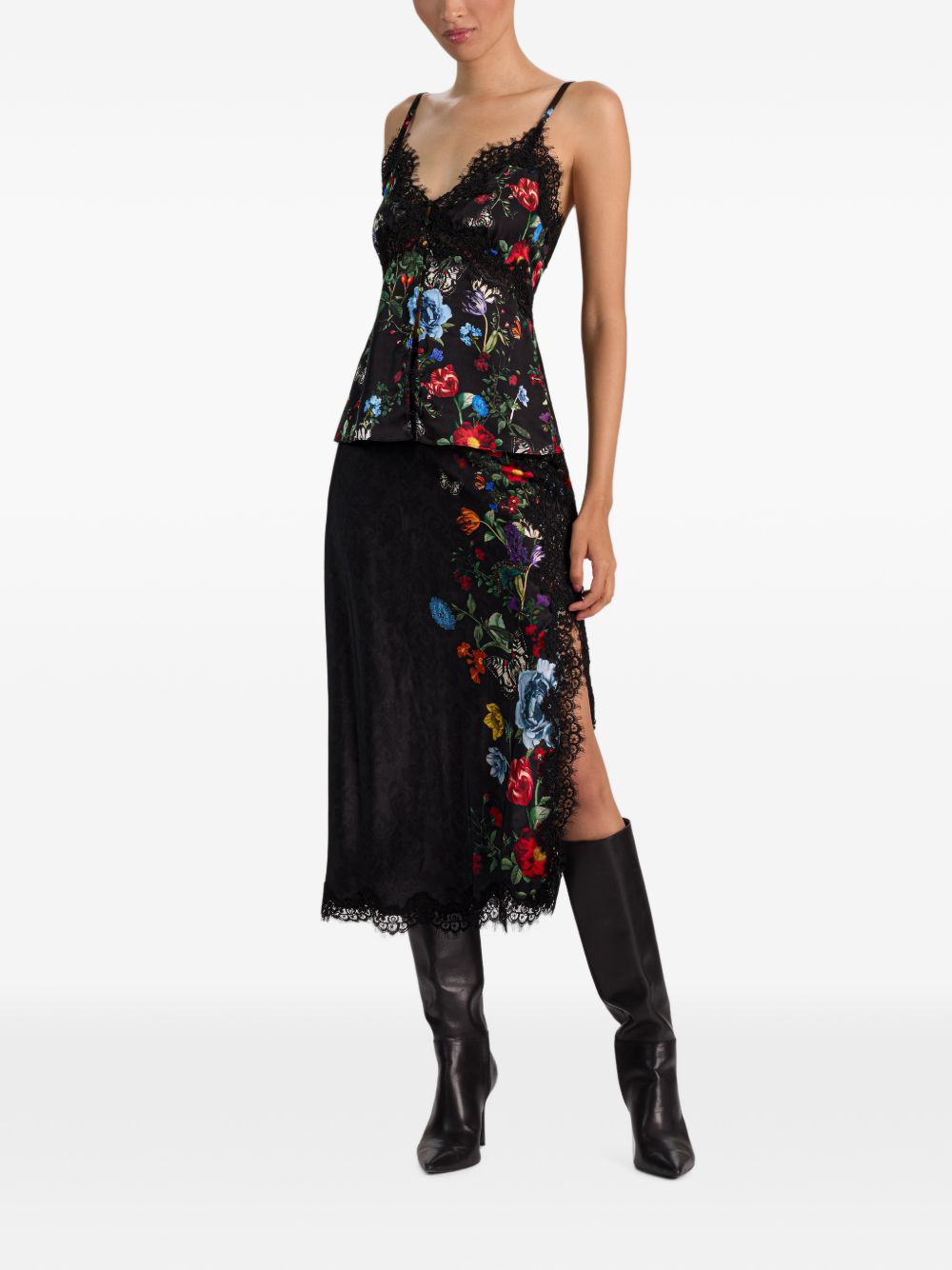 Alice + Olivia Maeve midi skirt-Skirts-[Adult]-[Female]-2022 Online Blue Zone Planet