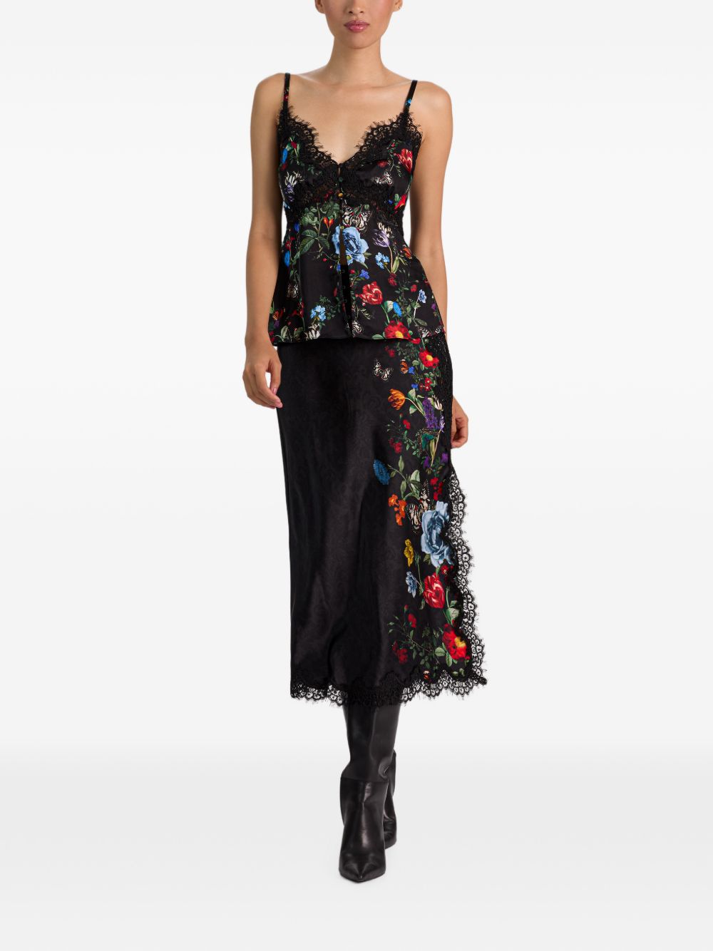 Alice + Olivia Maeve midi skirt-Skirts-[Adult]-[Female]-2022 Online Blue Zone Planet