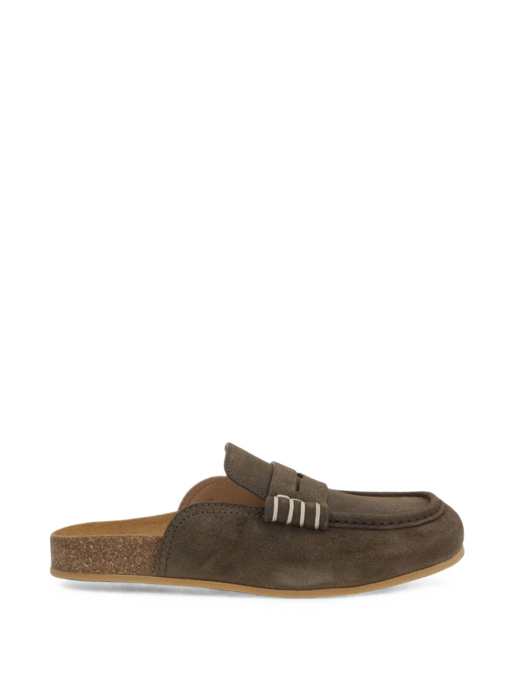 032C JW Anderson Stitch Leather Slippers-Sandals-[Adult]-[Female]-2022 Online Blue Zone Planet