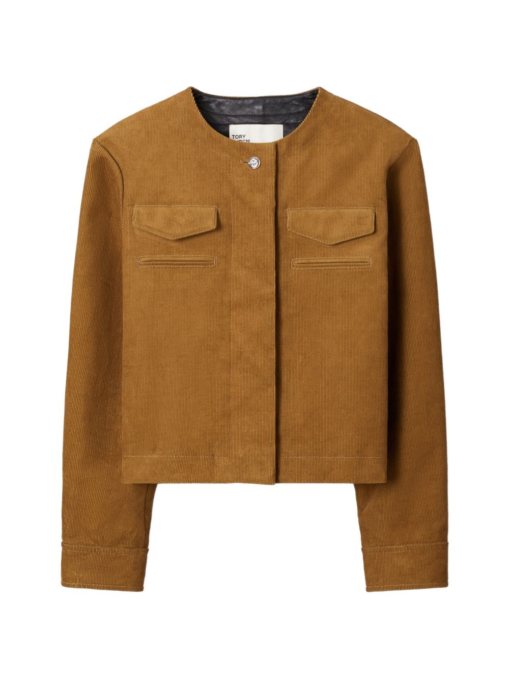Tory Burch Corduroy Jacket-Jackets-[Adult]-[Female]-4-BROWN-2022 Online Blue Zone Planet