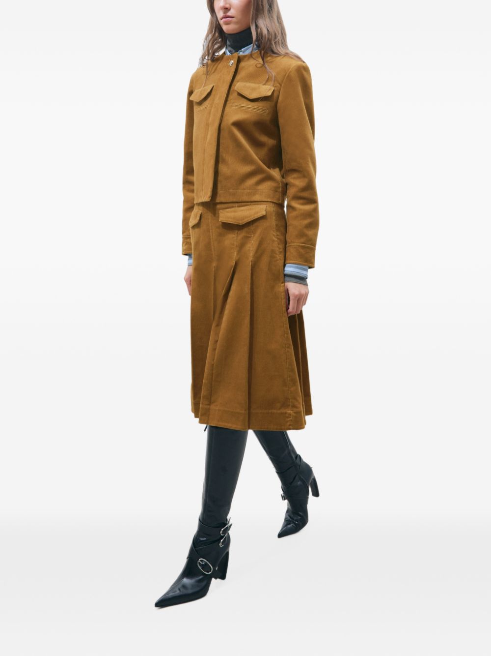 Tory Burch Corduroy Jacket-Jackets-[Adult]-[Female]-2022 Online Blue Zone Planet