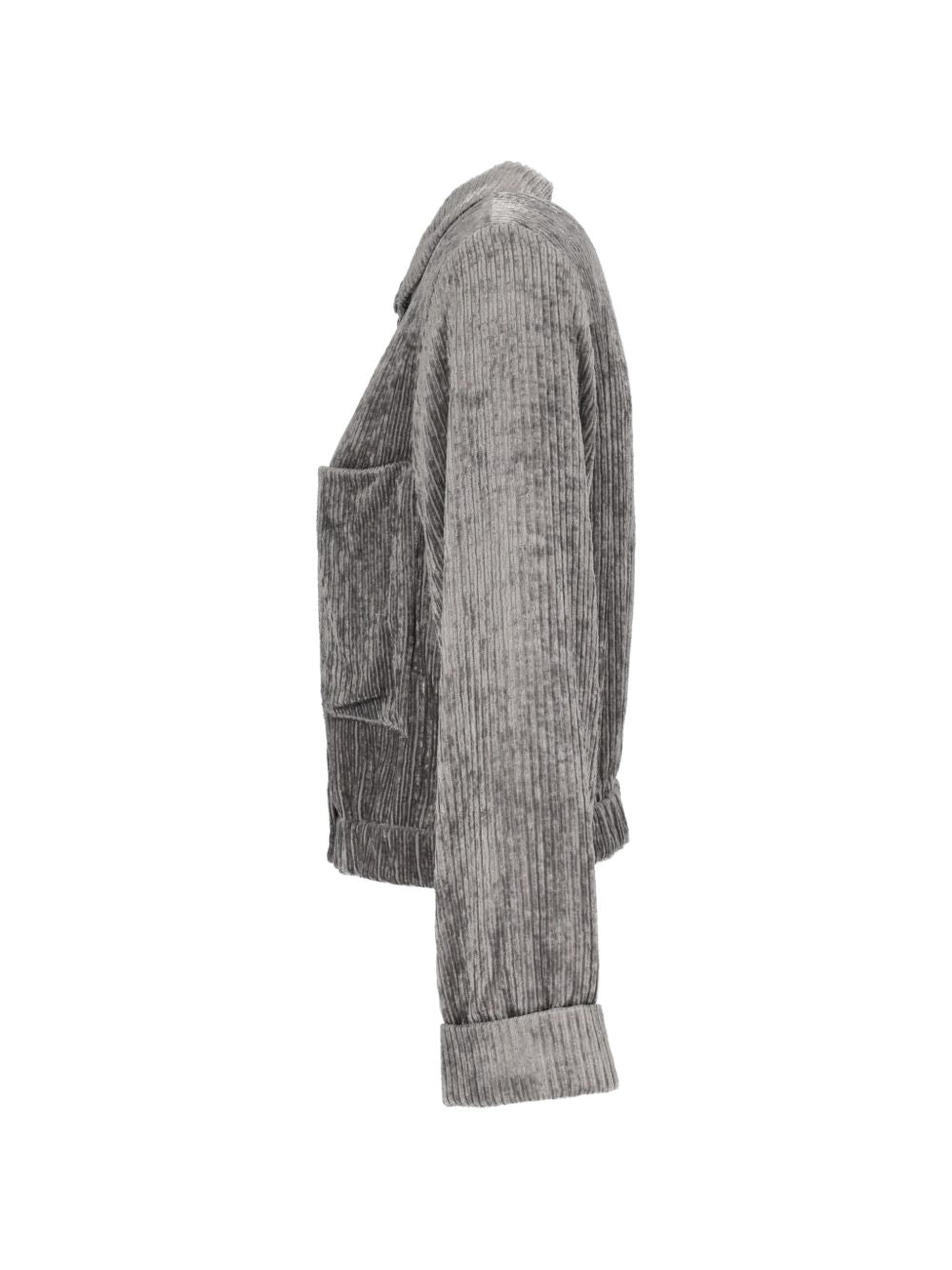 Emporio Armani Velvet Blouson Jacket-Jackets-[Adult]-[Female]-2022 Online Blue Zone Planet