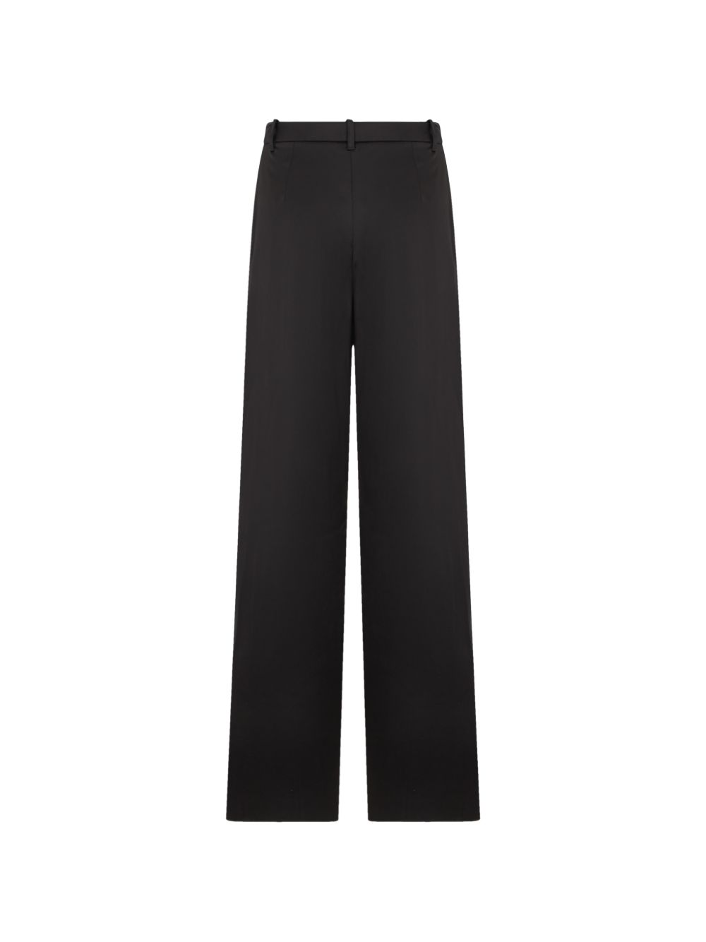 Emporio Armani Twill Trousers-Trousers-[Adult]-[Female]-2022 Online Blue Zone Planet