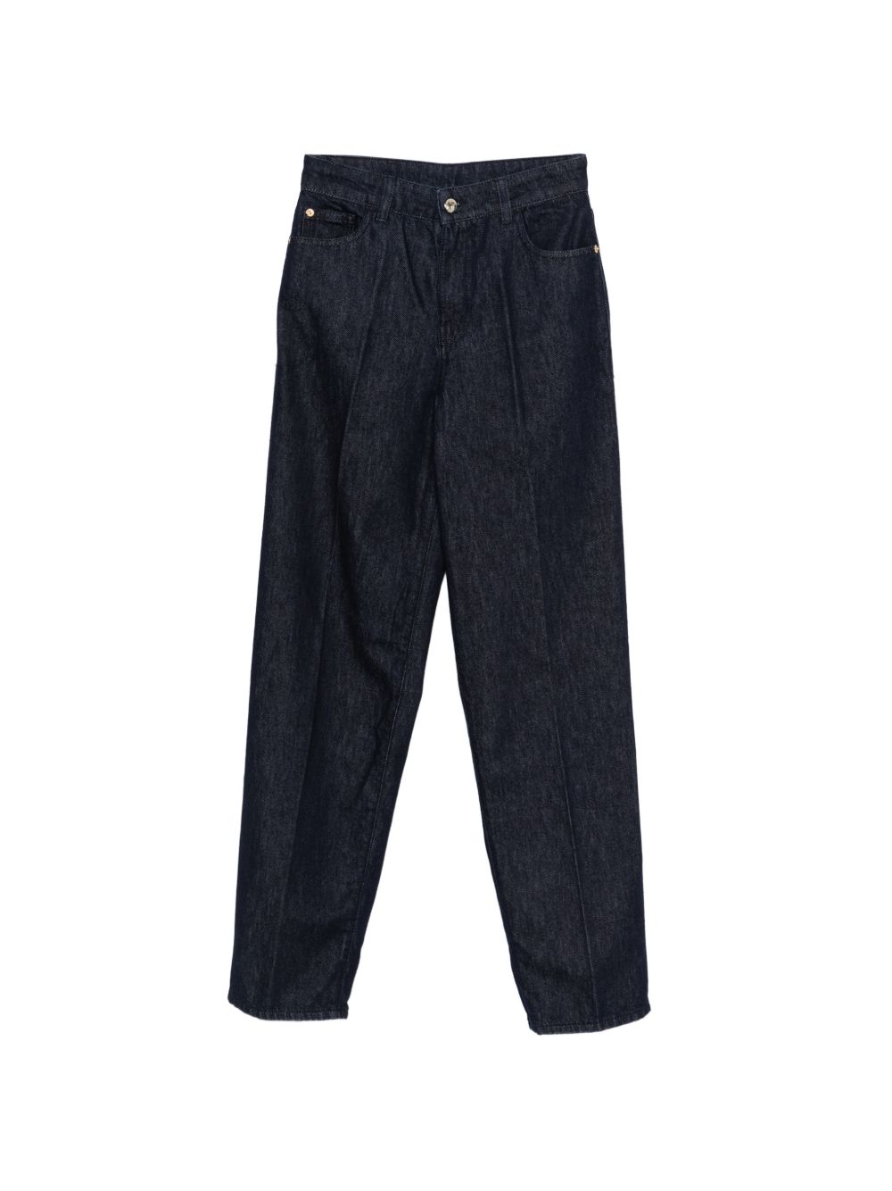 Emporio Armani Denim Cotton Jeans-Jeans-[Adult]-[Female]-25-INK-2022 Online Blue Zone Planet