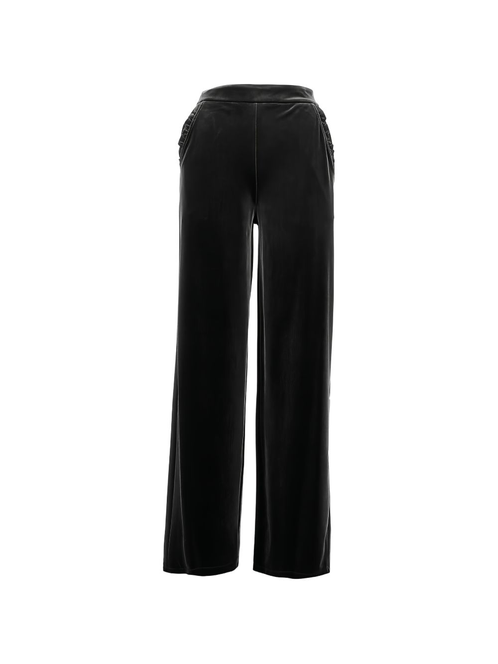 Emporio Armani Chenille Trousers-Trousers-[Adult]-[Female]-temp-L-BLACK-2022 Online Blue Zone Planet