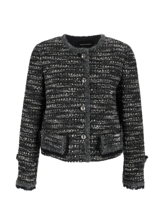 Emporio Armani Tweed Blazer Jacket
