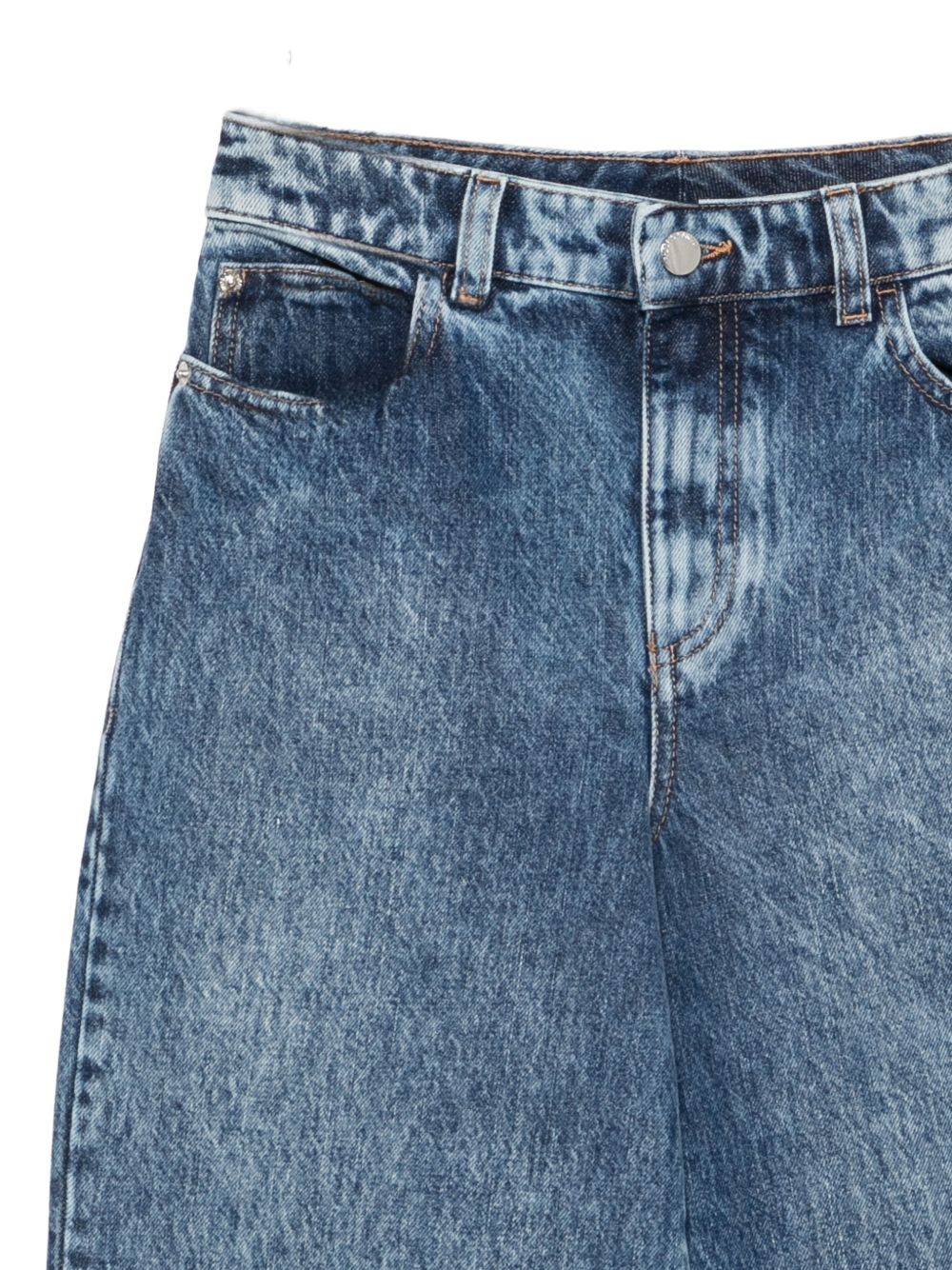 Emporio Armani Denim Cotton Jeans-Jeans-[Adult]-[Female]-2022 Online Blue Zone Planet