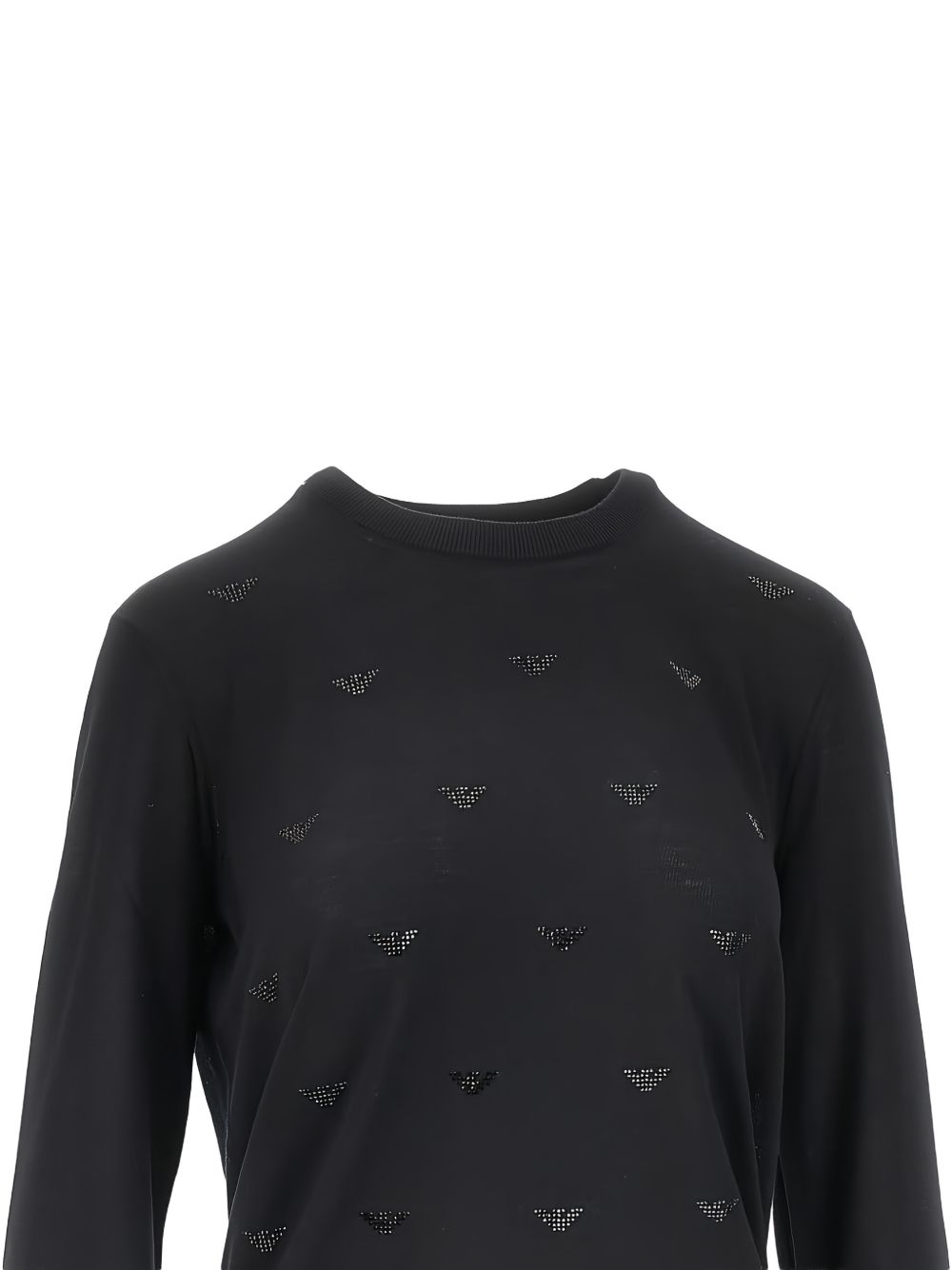Emporio Armani Wool Crewneck Jumper-TOPS / DRESSES-[Adult]-[Female]-2022 Online Blue Zone Planet