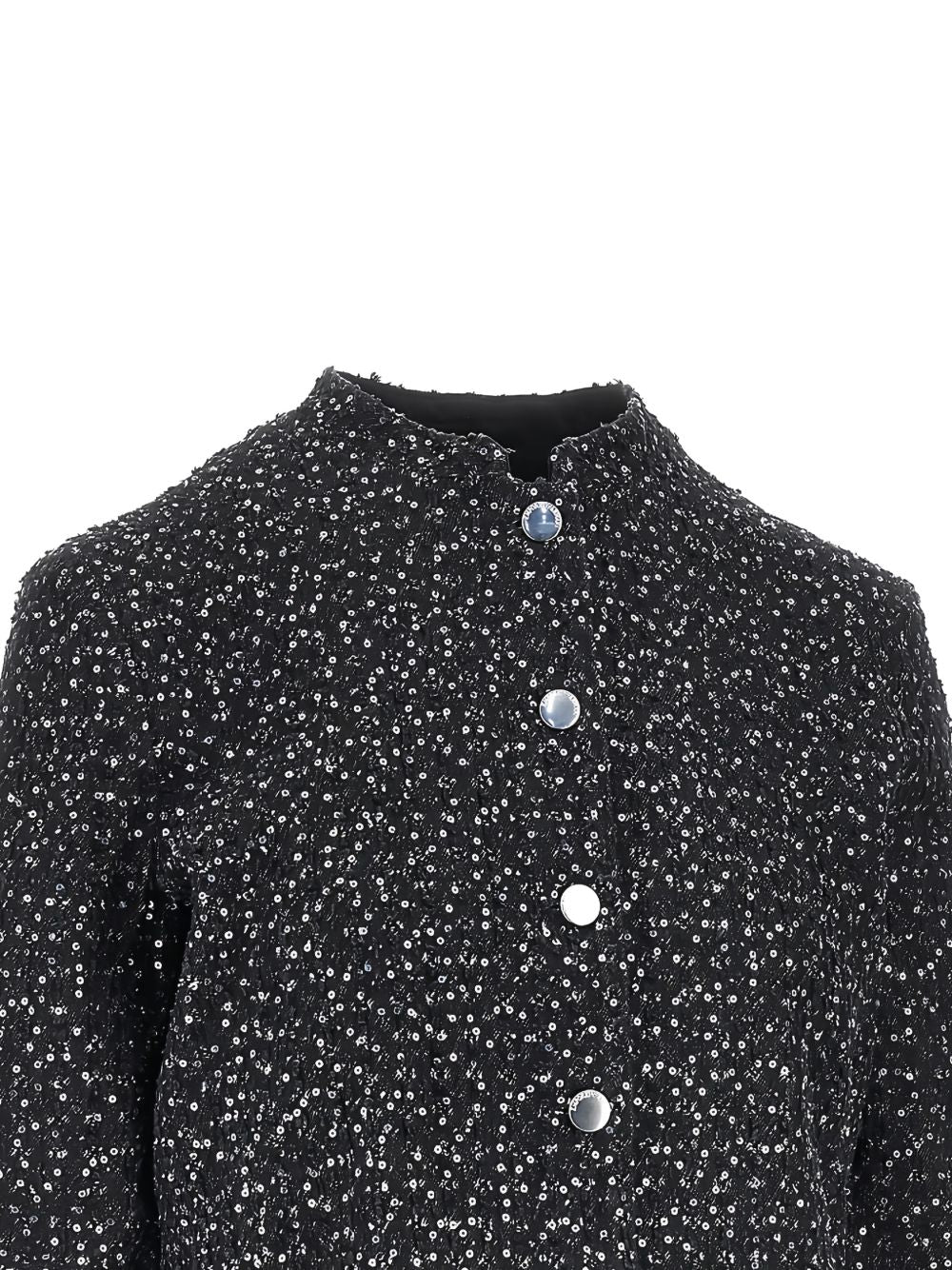 Emporio Armani Embroidered Cotton Jacket-Jackets-[Adult]-[Female]-2022 Online Blue Zone Planet