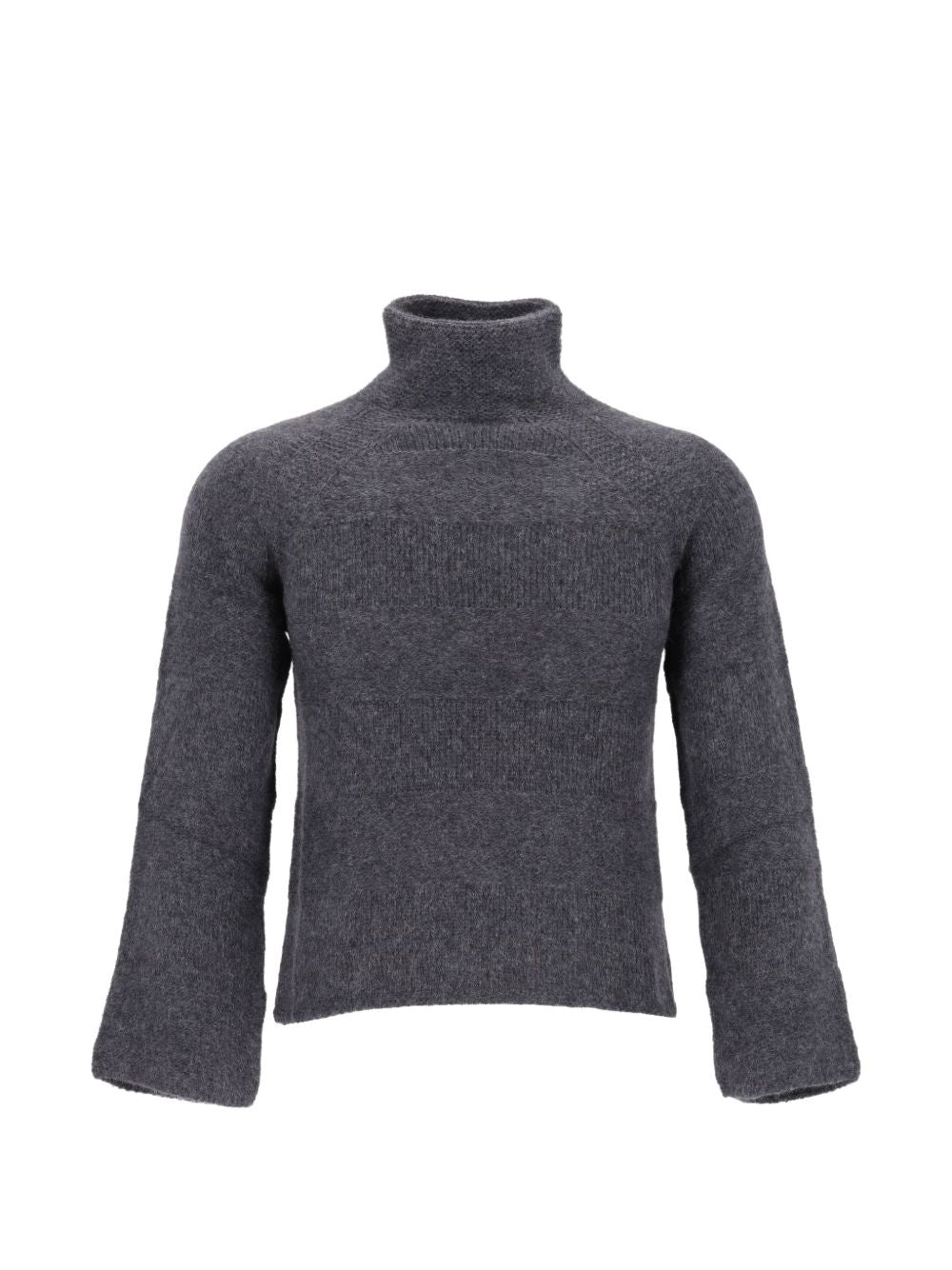 Emporio Armani Wool Blend Sweater-TOPS / DRESSES-[Adult]-[Female]-L-GREY-2022 Online Blue Zone Planet