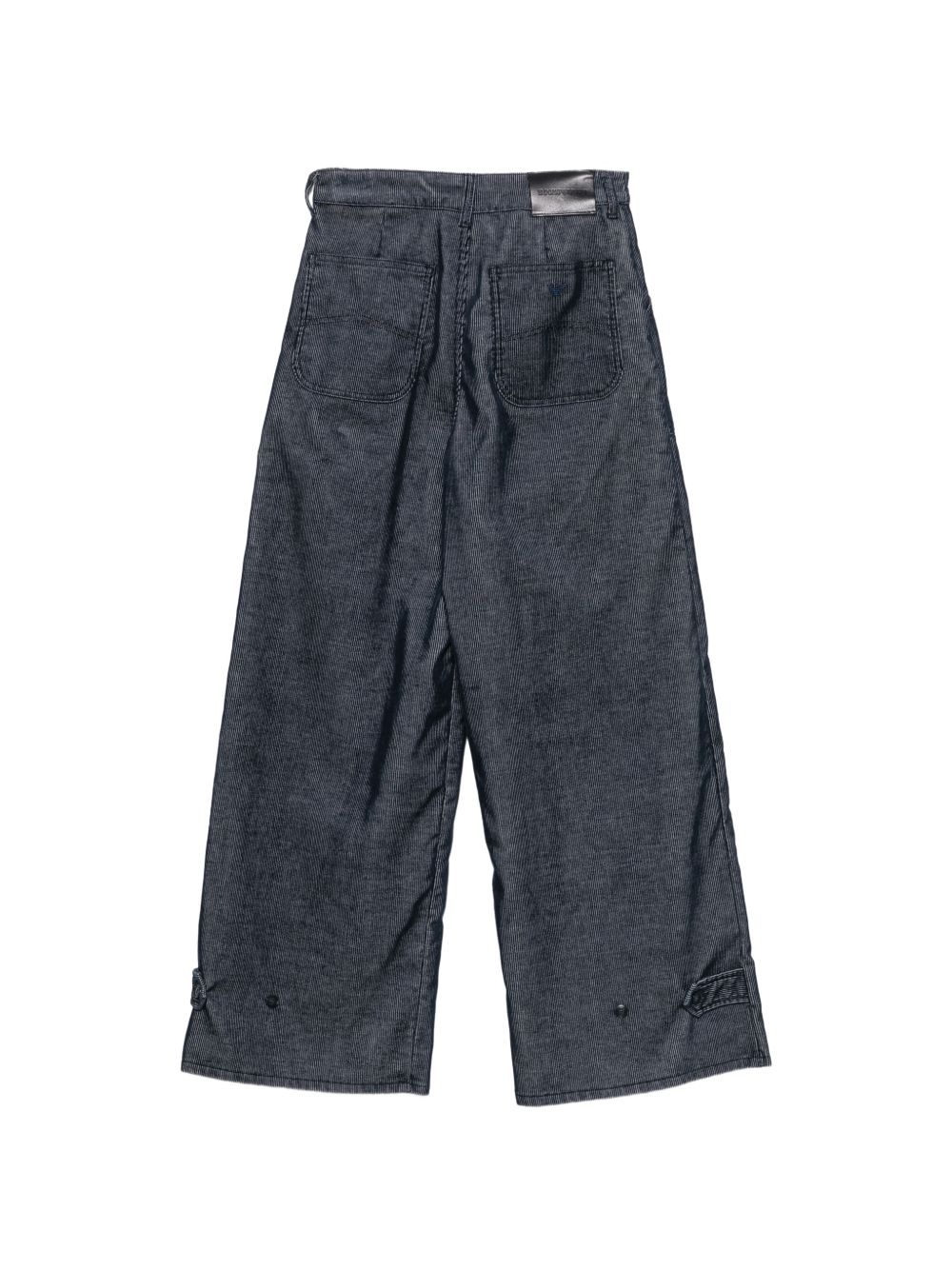 Emporio Armani Velvet Trousers-Jeans-[Adult]-[Female]-2022 Online Blue Zone Planet