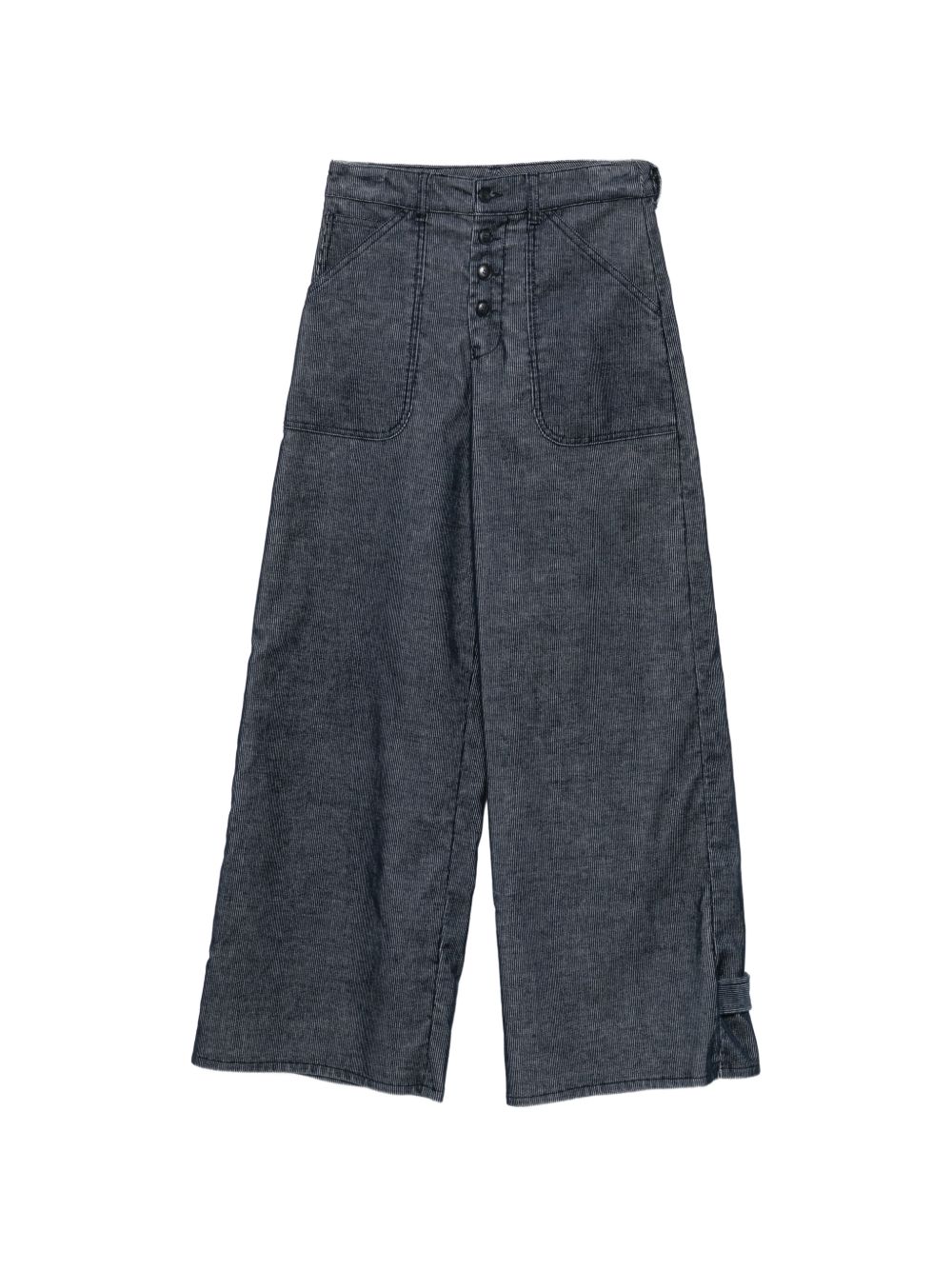 Emporio Armani Velvet Trousers-Jeans-[Adult]-[Female]-25-INK-2022 Online Blue Zone Planet