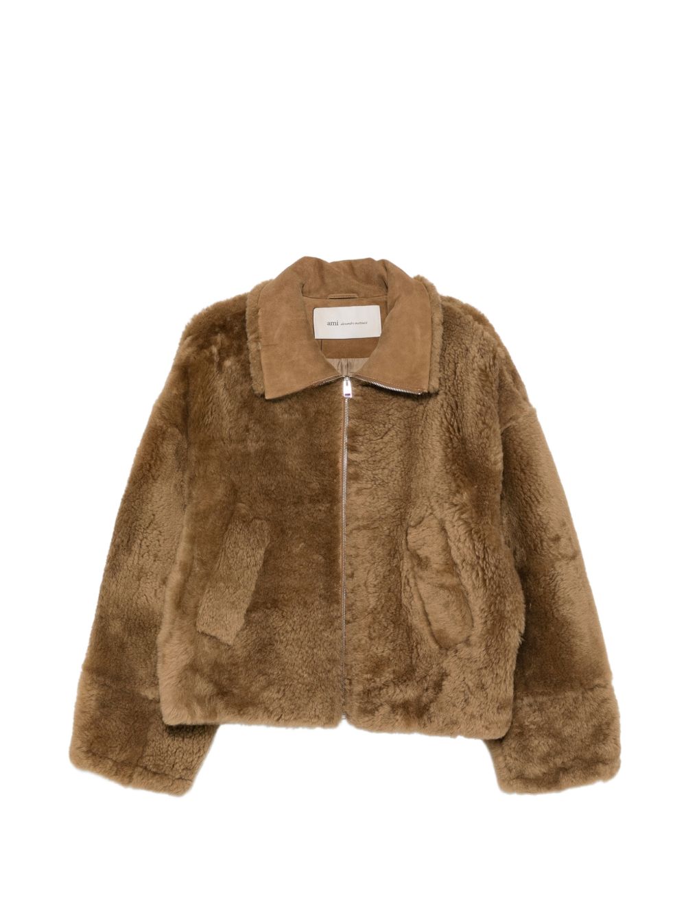 Ami Paris Shearling Jacket-Coats-[Adult]-[Female]-M-BEIGE-2022 Online Blue Zone Planet