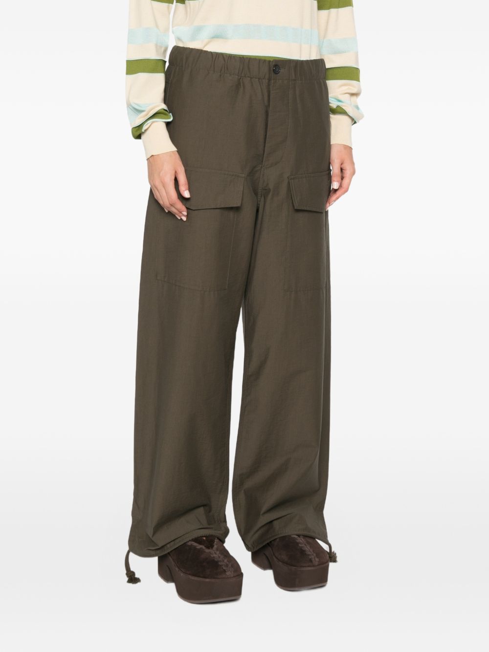 032C JW Anderson Wide-Leg Cargo Trousers-Trousers-[Adult]-[Female]-2022 Online Blue Zone Planet