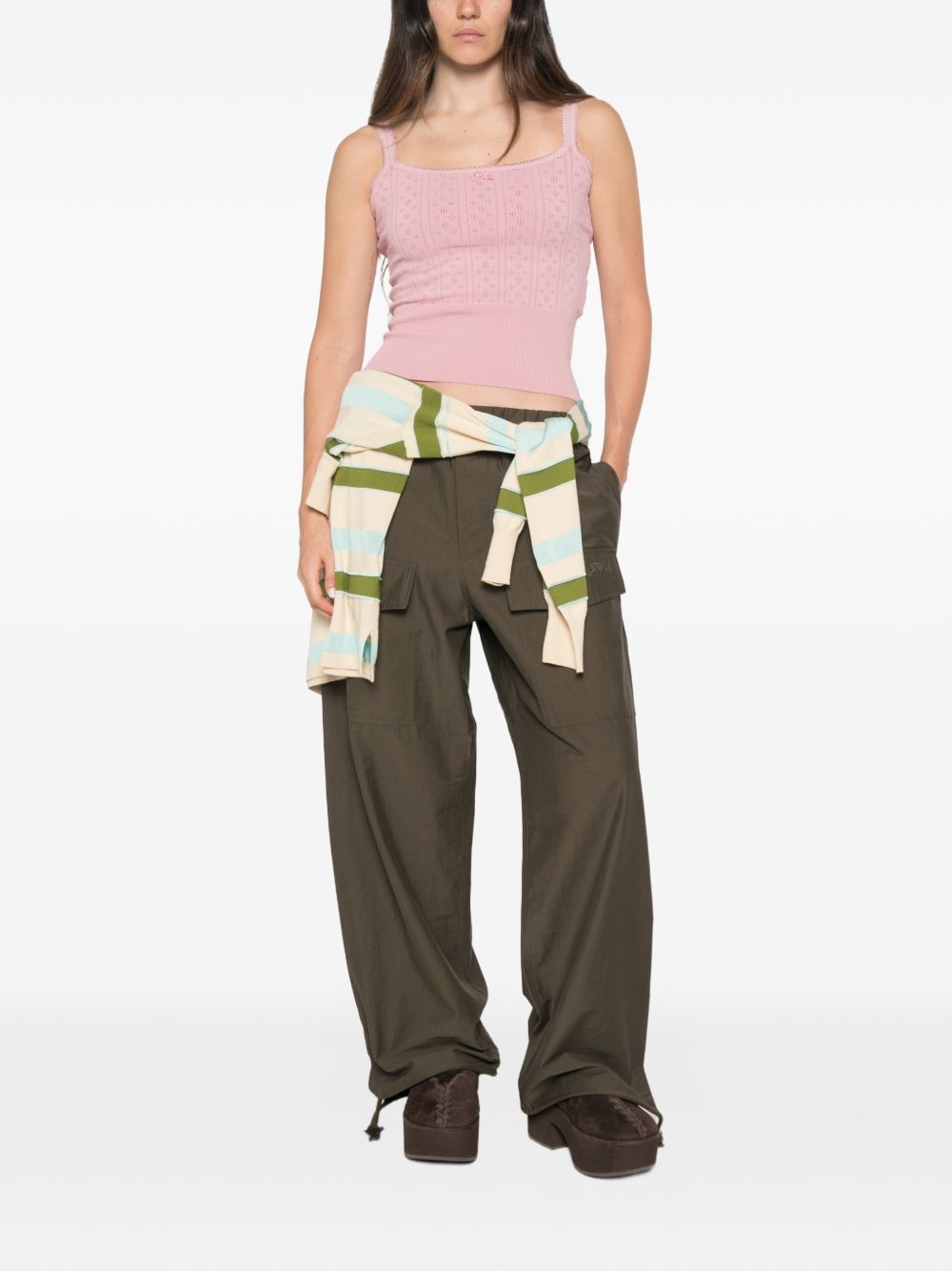 032C JW Anderson Cotton Tank Top-Topwear-[Adult]-[Female]-2022 Online Blue Zone Planet