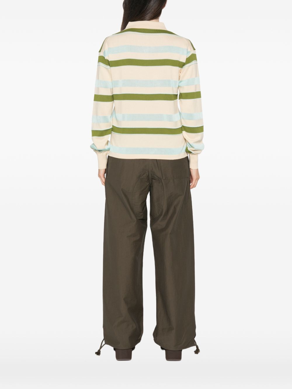 032C JW Anderson Cotton and Wool Polo Shirt-Topwear-[Adult]-[Female]-2022 Online Blue Zone Planet