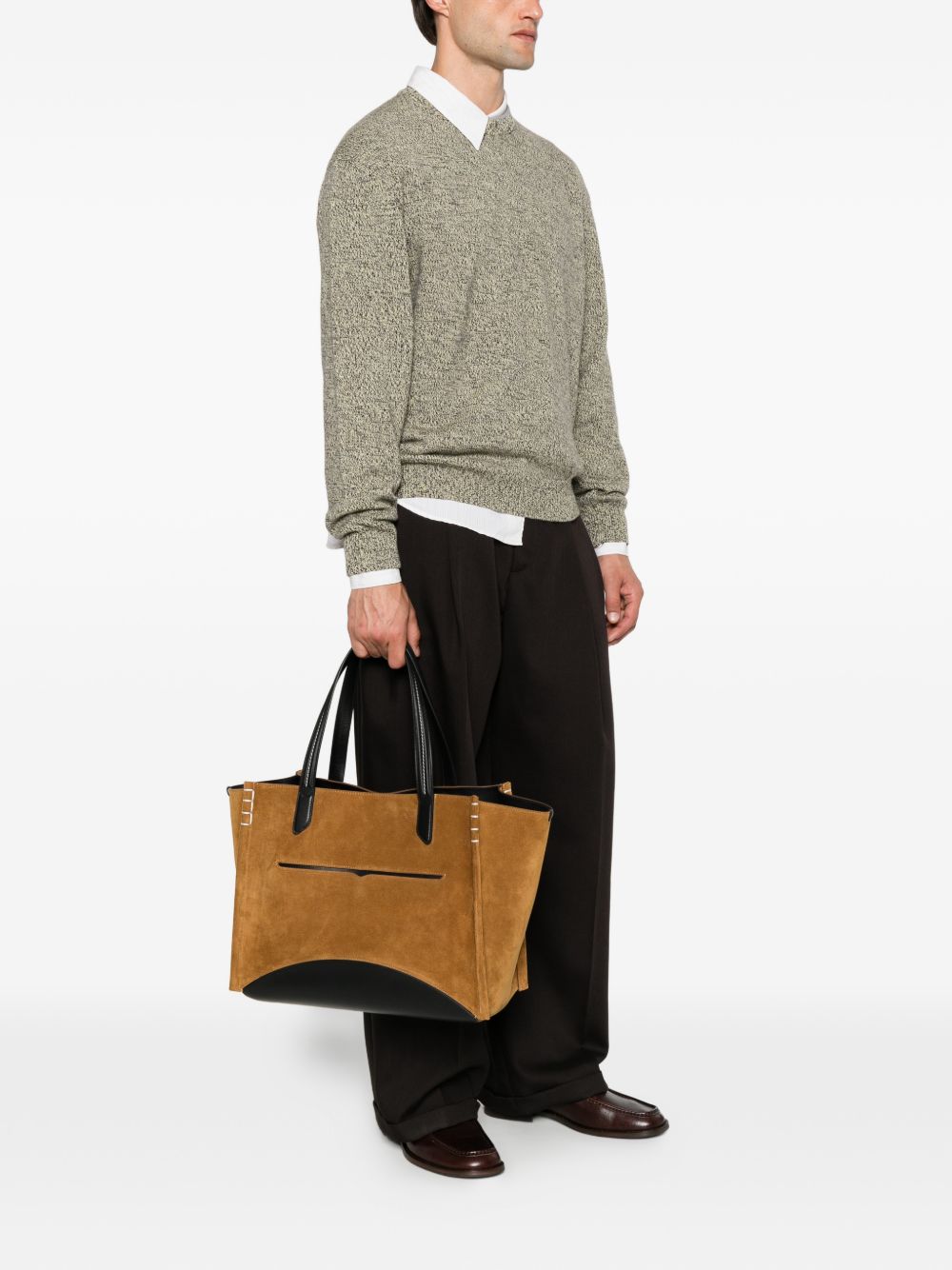 032C JW Anderson Loafer Leather Tote Bag-Shopper-[Adult]-[Female]-2022 Online Blue Zone Planet