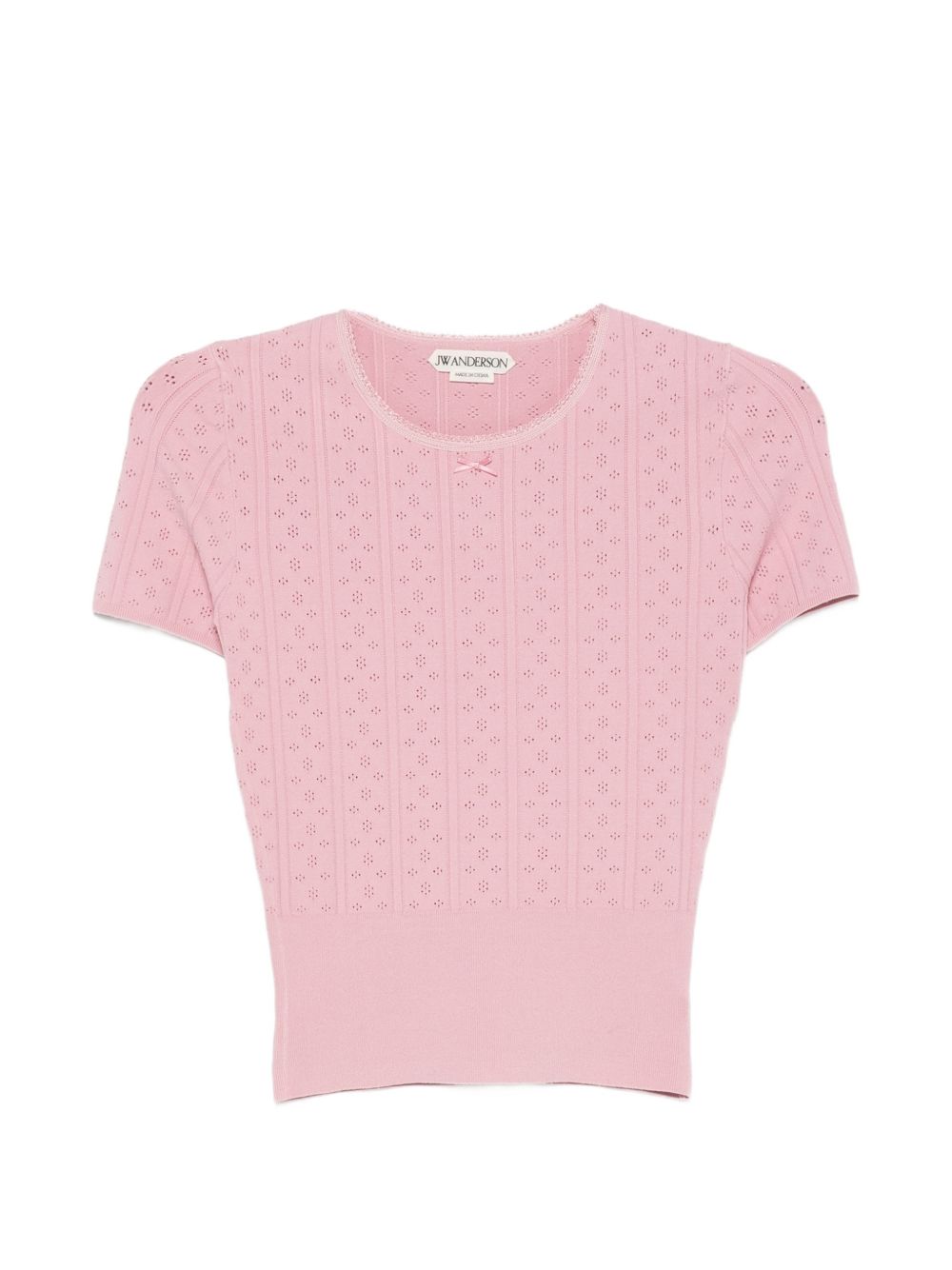 032C JW Anderson Logo Cotton T-Shirt-Topwear-[Adult]-[Female]-2022 Online Blue Zone Planet