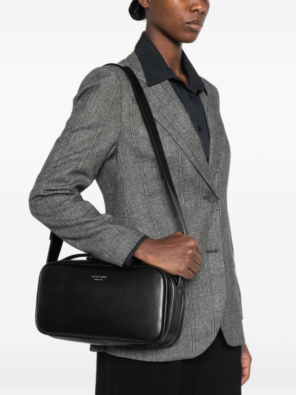 Emporio Armani Leather Crossbody Bag-Handbag-[Adult]-[Female]-2022 Online Blue Zone Planet