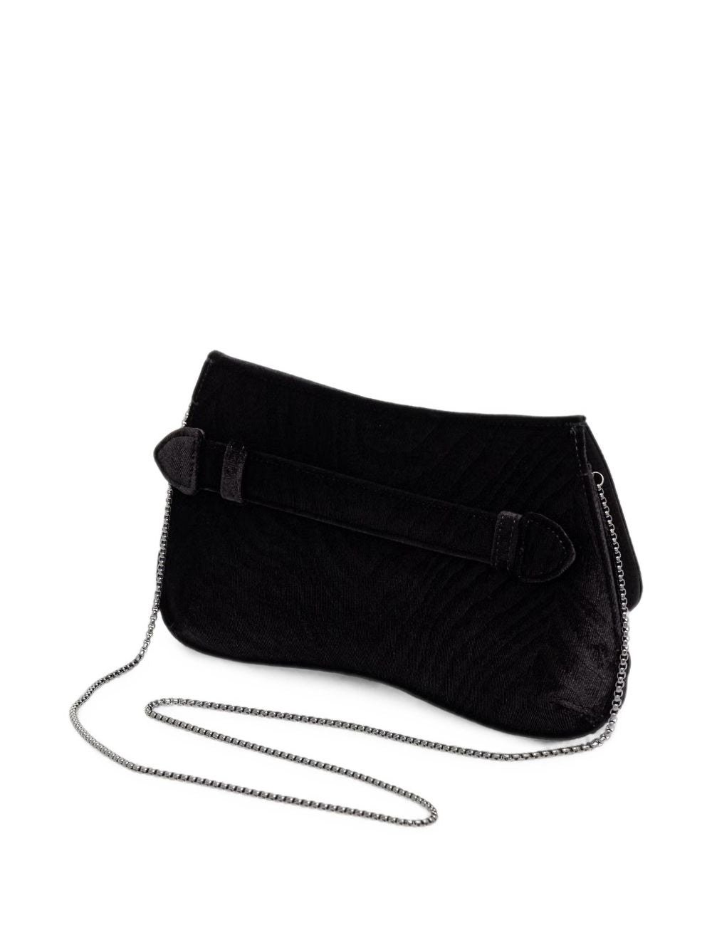 Emporio Armani Velvet Clutch-Clutches-[Adult]-[Female]-2022 Online Blue Zone Planet