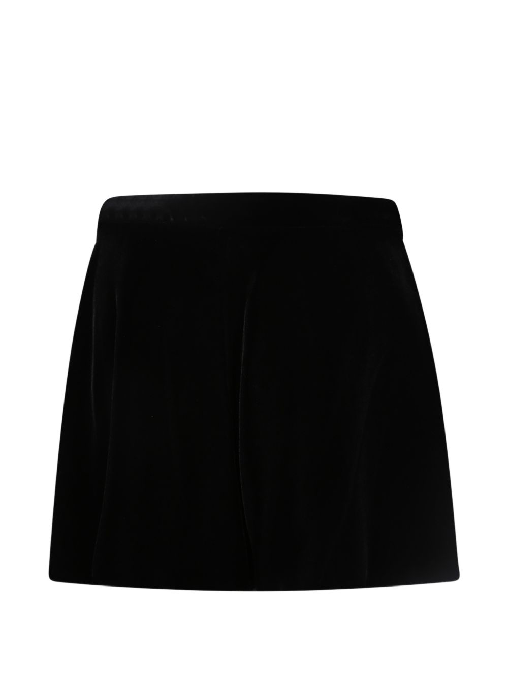 Emporio Armani Velvet Shorts-Short trousers-[Adult]-[Female]-2022 Online Blue Zone Planet